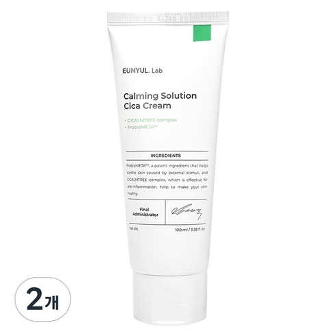 은율 랩 카밍 솔루션 시카 크림, 100ml, 2개