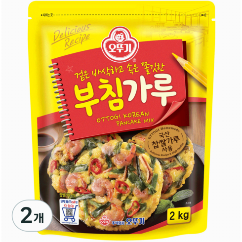 오뚜기부침가루 - 오뚜기 부침가루, 2kg, 2개