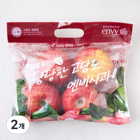 엔비 사과 중과 4입봉, 1kg, 2개