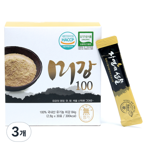 산마을 미강 100 동결건조 가루 30p, 84g, 3개