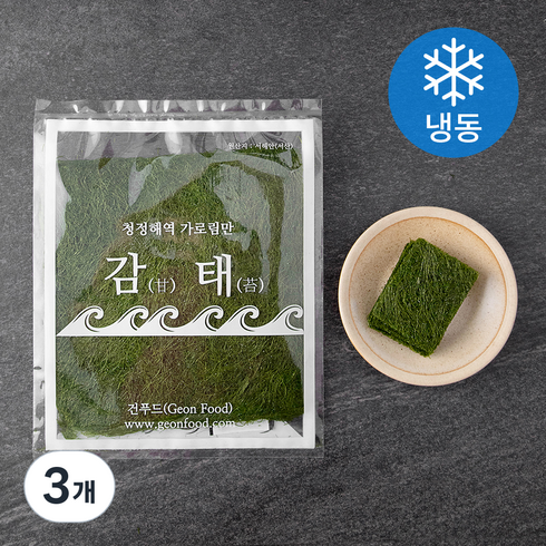 감태 - 건푸드 들기름에 구운 맛감태 (냉동), 18g, 3개