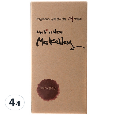 상생촌 폴리페놀 더 막걸리 제작 키트, 200g, 4개