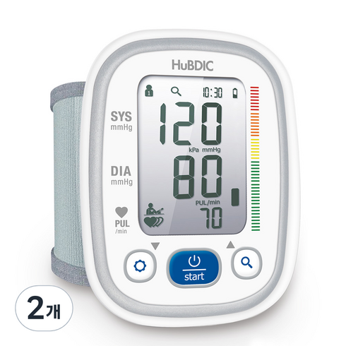 휴비딕 비피첵 WP 손목형 자동 혈압계 HBP-600, 2개