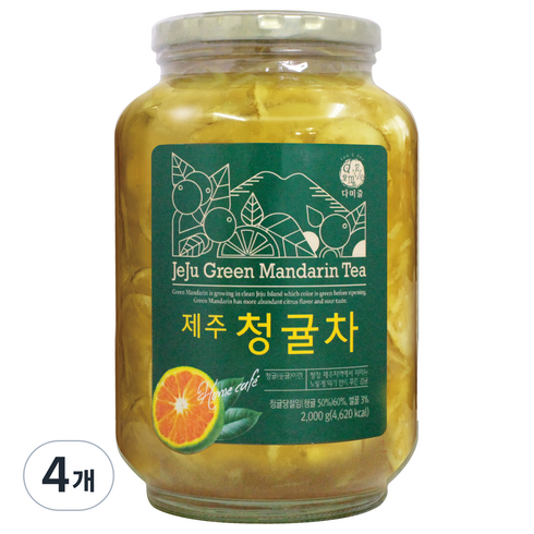 다미즐 제주 청귤차, 2kg, 1개입, 4개