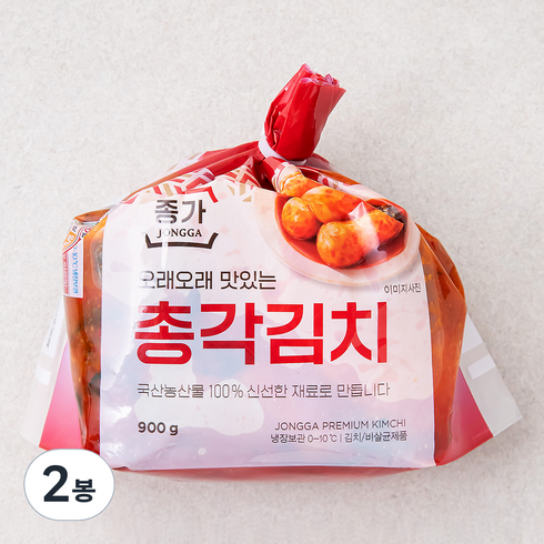 종가 총각김치, 900g, 2봉