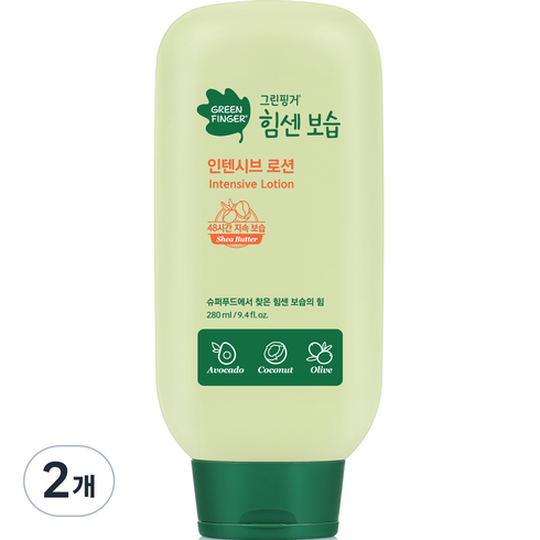 그린핑거 힘센보습 인텐시브 로션, 280ml, 2개