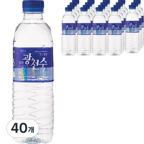 일화 광천수 생수, 40개, 500ml