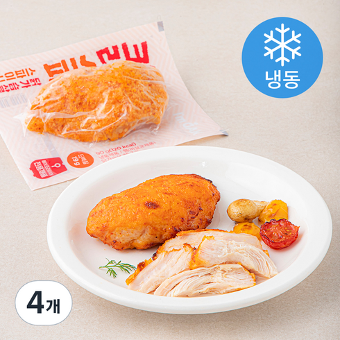 아임닭 크리스피 닭가슴살 스파이시 (냉동), 90g, 4개