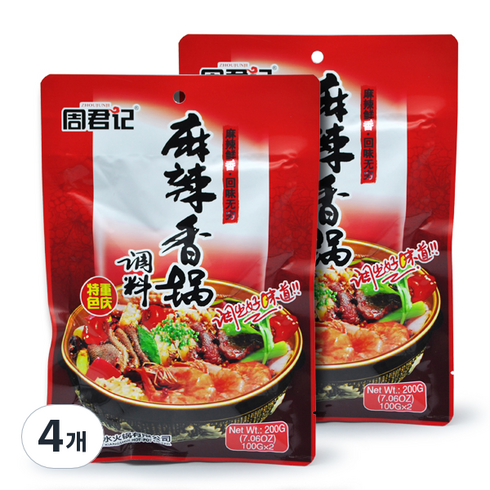 주군기 마라샹궈 소스, 200g, 4개