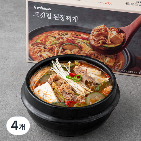 복만네된장찌개 - 프레시지 고깃집 된장찌개 밀키트, 535g, 4개