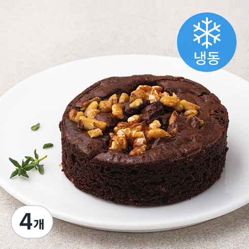 르까도드마비 호두 브라우니 (냉동), 80g, 4개
