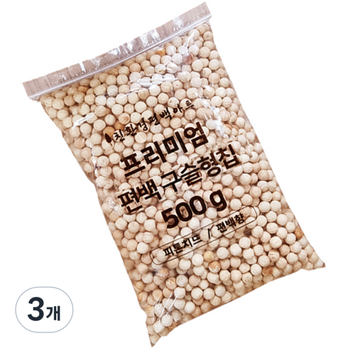 편백아트 프리미엄 편백 구슬형 칩, 3개, 500g