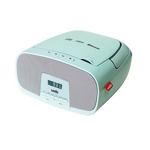 2023년 가성비 최고 벨레 W-MH550 - welle Tone CD 플레이어 블루투스 MP3 라디오, WB22, 민트
