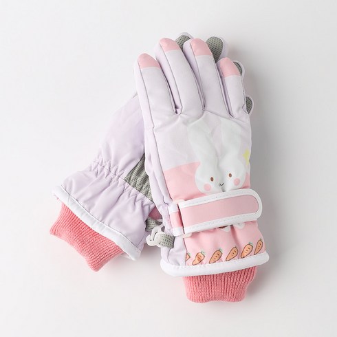 2023년 가성비 최고 스키장갑키즈루디스 - 오즈키즈 여아용 눈토끼 스키 장갑