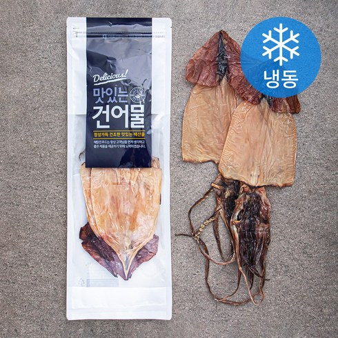 해맑은푸드 부드러운 마른오징어 (냉동), 550g(대, 5미), 1개