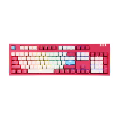 앱코 프리미엄 카일광축 무빙 LED 게이밍 기계식 유선키보드, 마젠타, K660P, 일반형