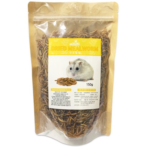 2023년 가성비 최고 밀웜 - 반려동물 건조 밀웜, 150g, 1개