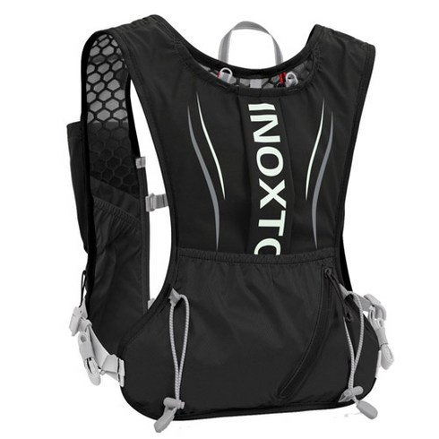 경량 마라톤 하이킹 조깅 등산 트레일런닝 조끼 가방, 블랙