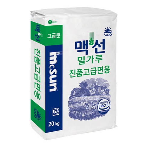 밀가루20킬로 가격 - 맥선 밀가루 진품 고급면용, 20kg, 1개