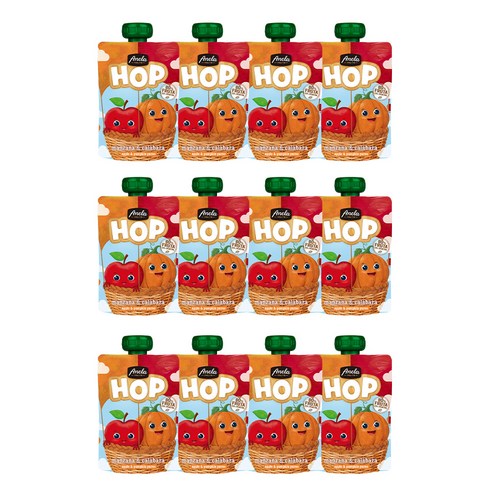 아넬라 사과 단호박 디저트, 100g, 12개, 사과 + 단호박 혼합맛