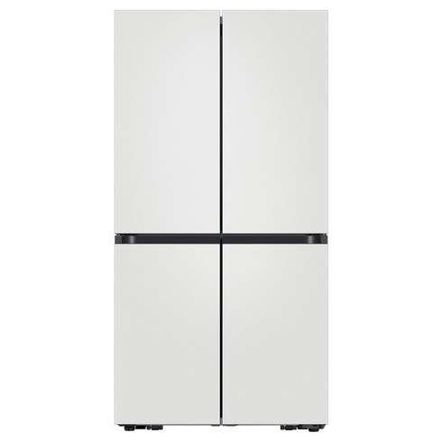 2023년 가성비 좋은 삼성냉장고 - 삼성전자 비스포크 4도어 냉장고 메탈 875L 방문설치, 매트 멜로우 화이트, RF84C906B4W
