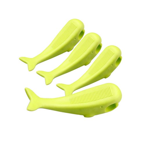 아이끌레 노틸 고무 고래 도어스토퍼, 그린, 4개