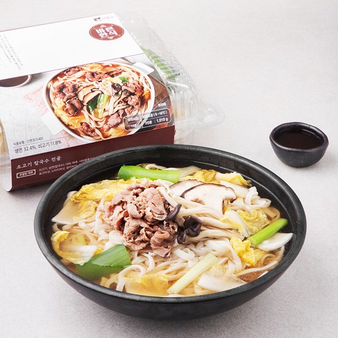 바른식 소고기 칼국수 전골 밀키트, 1010g, 1개