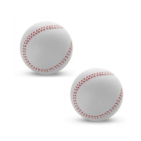 넷볼공인구 - 메리길드 소프트 안전구 캐치볼연습 야구공, 2개, sb02