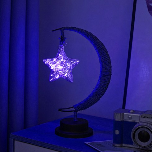 어썸리브 LED 로프 무드등 건전지 타입, 09 블루레이 별