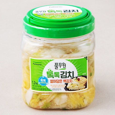 풀무원 톡톡 썰은 백김치 PET, 1.2kg, 1개