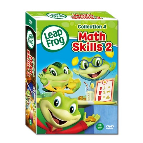 립프로그dvd - 엠앤브이 립프로그 기초영어 Math Skills 2집 12종 세트, 4DVD + 4CD