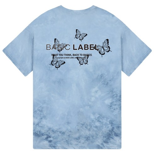 2023년 가성비 최고 타이다이티셔츠 - 베이직라벨 버터플라이 타이다이 반팔 티셔츠 BED_6011