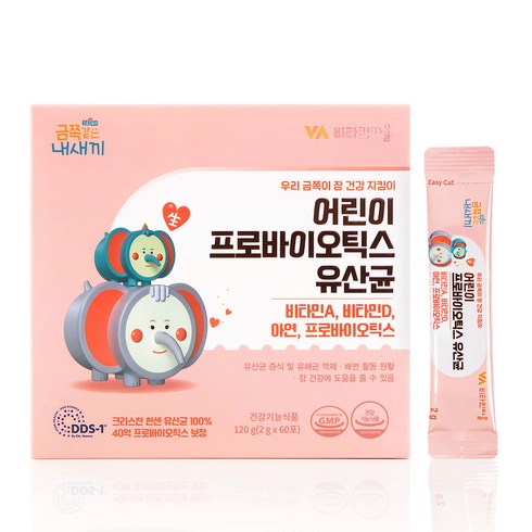 비타민마을 금쪽같은내새끼 어린이 프로바이오틱스 유산균 60p, 120g, 1개