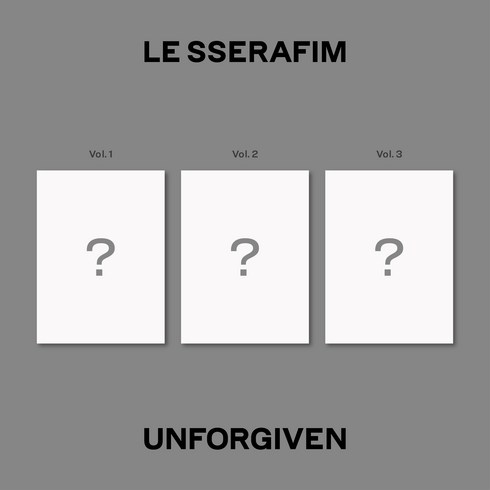 르세라핌 - 1st Studio Album UNFORGIVEN 랜덤발송 + 아웃박스 + 포토북 + CD-R + 포토카드 + 엽서 + 열감지 엽서 + 스티커 + 접지포스터 세트, 1CD