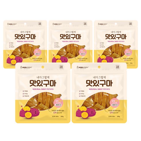 CY요셉트레이딩 내가 그렇게 맛있구마 강아지 간식 말랑 스틱 200g, 5개, 고구마