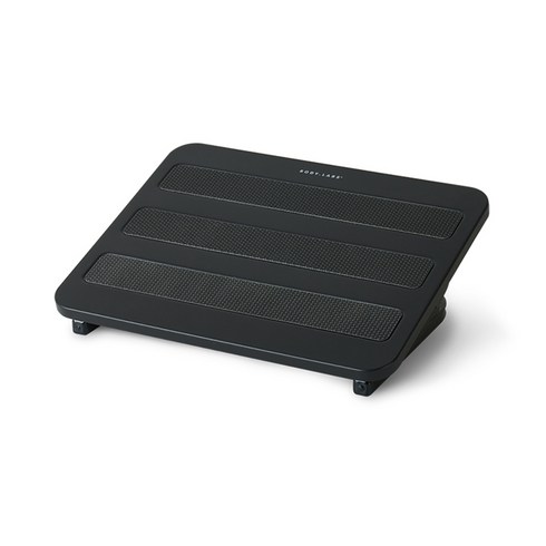 바디랩스 KomFort 사무실 의자 각도조절 풋레스트, 딥블랙
