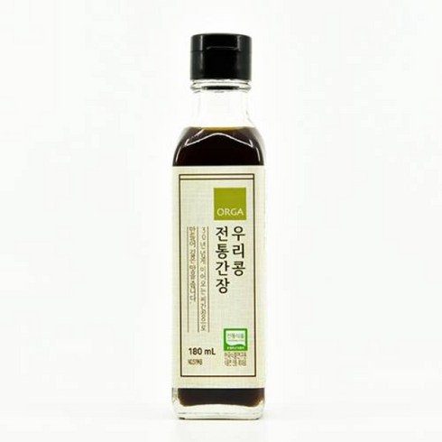 한식간장 - 올가홀푸드 우리콩 전통간장, 180ml, 1개