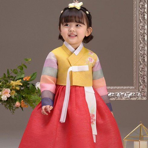 더예한복 여아용 새봄나리 한복세트 376