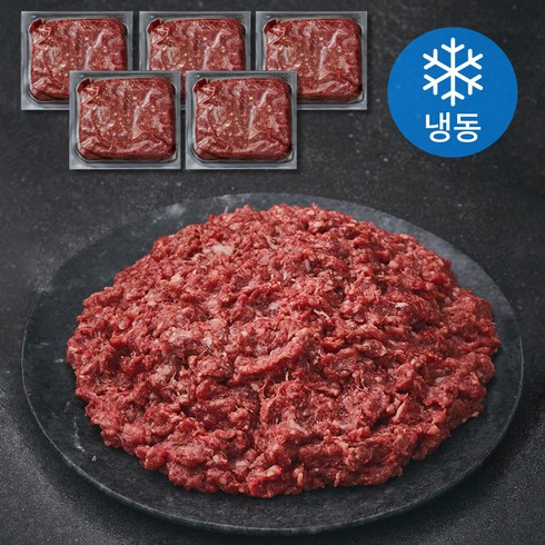 좋은소식 한우 다짐육 5개입 (냉동), 1kg, 1개