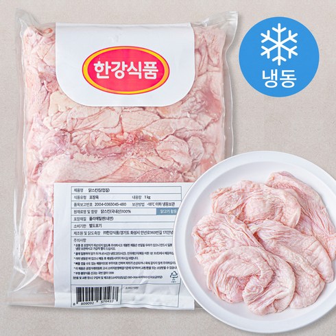 한강식품 닭스킨 닭껍질 (냉동), 1kg, 1개