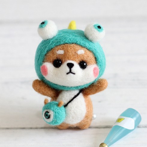 양모 펠트 DIY 키트, 몬스터시바, 1세트