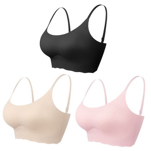 어나더디 끈조절 가능 심리스 스트랩 브라탑 3P 세트