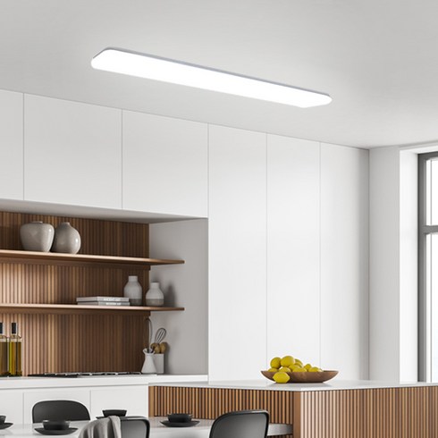2023년 가성비 최고 주방등 - 번개표 아크릴 LED 플리커프리 주방등 50W 주광색