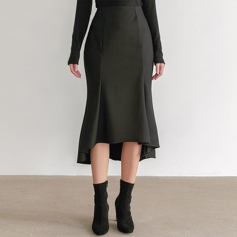 리올그 FLU FLARE LONG SKIRT DARK