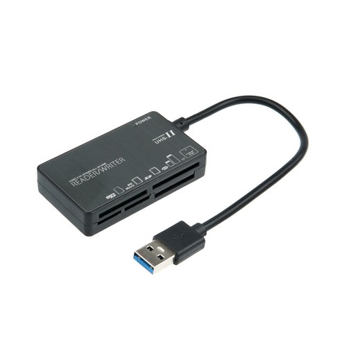 슬림sd카드리더기 - Coms USB 3.0 외장형 올인원 멀티 카드리더기, IF825, 1개