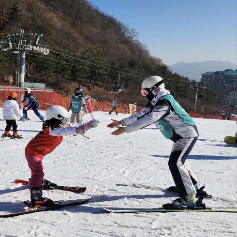 [원주] 살로몬 스키스쿨 오크밸리 리조트 스키장 유아 성인 스키 전문 강습