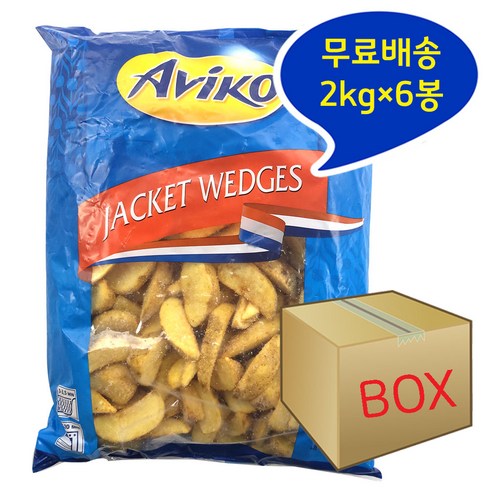 아비코 재킷웨지2kg 6개 반달감자, 2kg