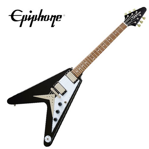 깁슨기타 - Gibson Epiphone Flying V - Ebony / 에피폰 일렉기타 (EIFVEBNH1), 1개