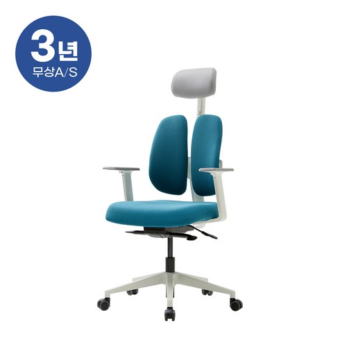 듀오백 골드 D2500G-DASW 패브릭 의자 좌판슬라이드, 레드