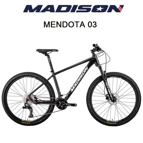 (완조립) 2023 매디슨바이크 멘도타03 데오레22단 27.5인치 알루미늄 MTB 자전거, 19인치 스타더스트 챠콜